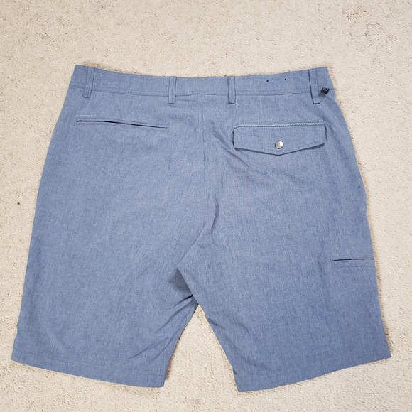 7 Diamonds Velocity Performance Shorts Mens 38 Blue Golf Stretch Quick Dry - Picture 9 of 9